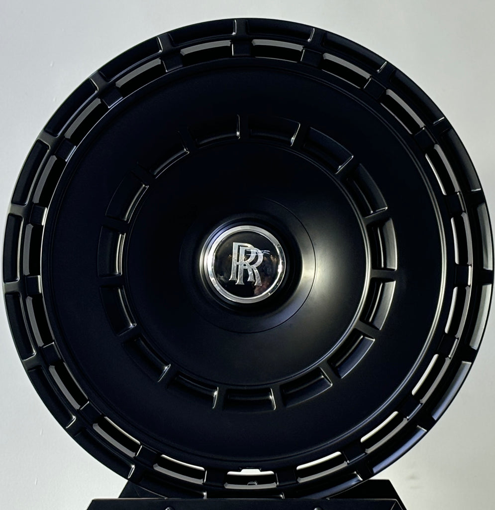 24 INCH ROLLS ROYCE GHOST CULLINAN PHANTOM FORGED SATIN BLACK WHEELS