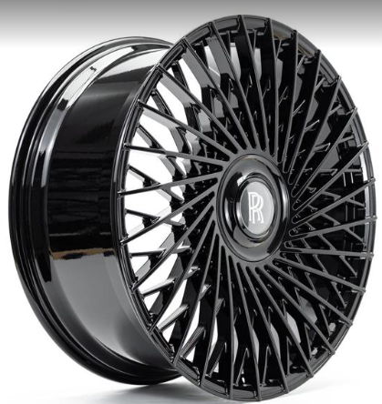 22" INCH ROLLS ROYCE GHOST CULLINAN PHANTOM GLOSS BLACK WHEELS