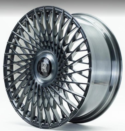 22" INCH ROLLS ROYCE GHOST CULLINAN PHANTOM GUNMETAL STAGGERED WHEELS