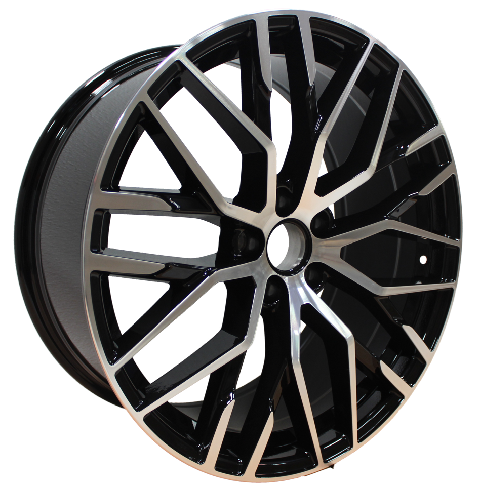 20 Inch Rims Audi S Line R8 Style A4 S4 A5 S5 A6 S6 A7 S7 Q3 Q5 SQ5 Mesh Machined Black Wheels