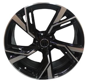 19 Inch Audi RS Style Rims Black Machined Wheels