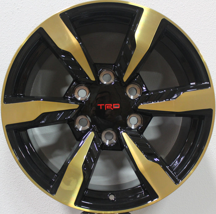 17 Inch Toyota TRD Style Rims Fits 4Runner FJ Cruiser Tacoma Gold Wheels