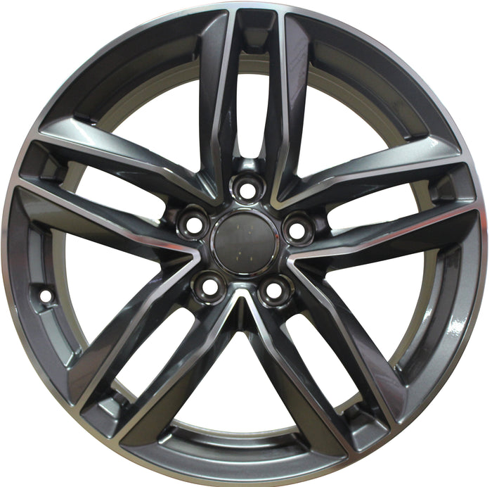 17” inch Audi Gunmetal Machined Face Wheels