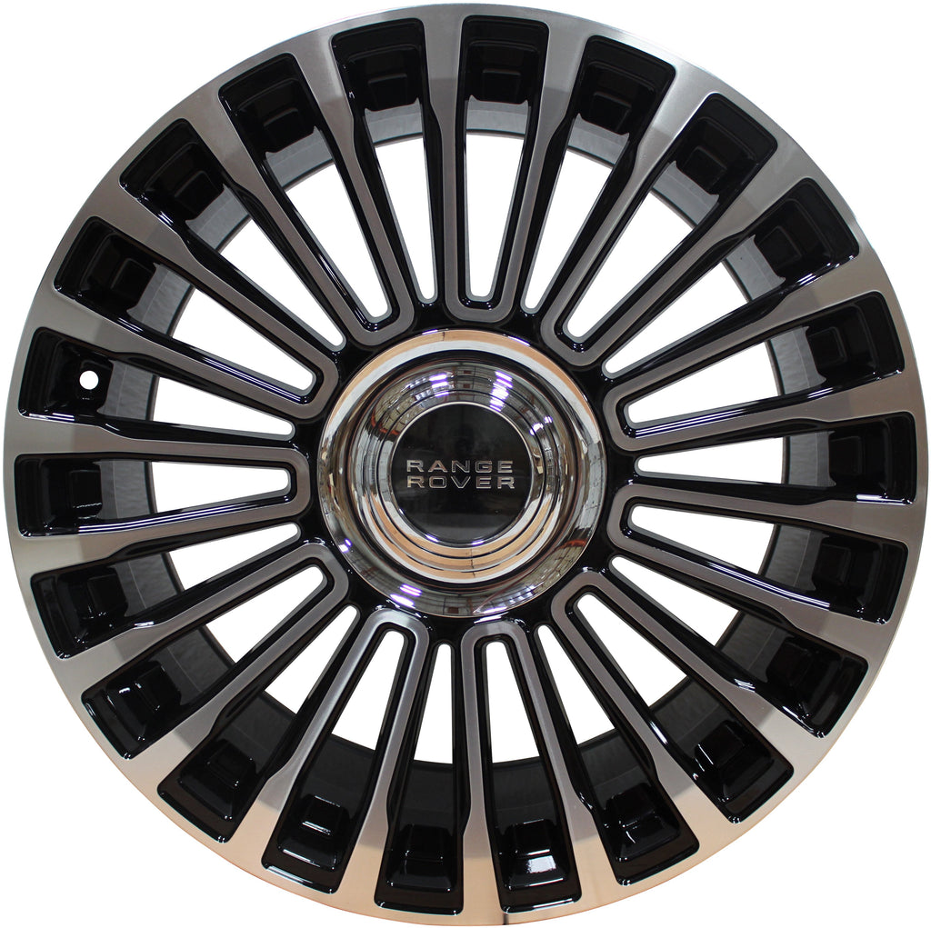 22 Inch Rims Range Rover HSE Sport SVR LR3 LR4 & HSE Wheels Black Machined Face