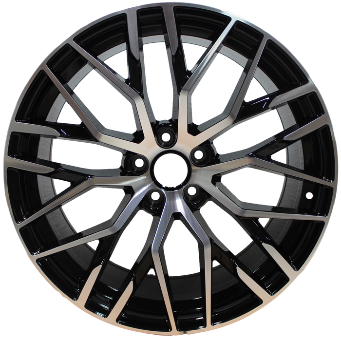 19 Inch Rims Audi S Line R8 Style A4 S4 A5 S5 A6 S6 A7 S7 Q3 Q5 SQ5 Mesh Machined Black Wheels