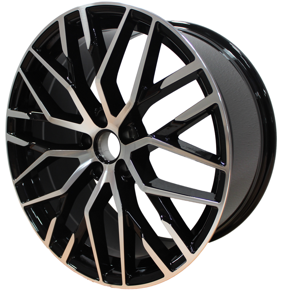 19 Inch Rims Audi S Line R8 Style A4 S4 A5 S5 A6 S6 A7 S7 Q3 Q5 SQ5 Mesh Machined Black Wheels