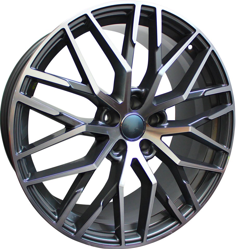 22 INCH RIMS fit AUDI S LINE R8 STYLE A8 A7 S8 S7 RS7 RS8 Q3 QS3 Q5 SQ5 Q7 SQ7 MESH MACHINED WHEELS