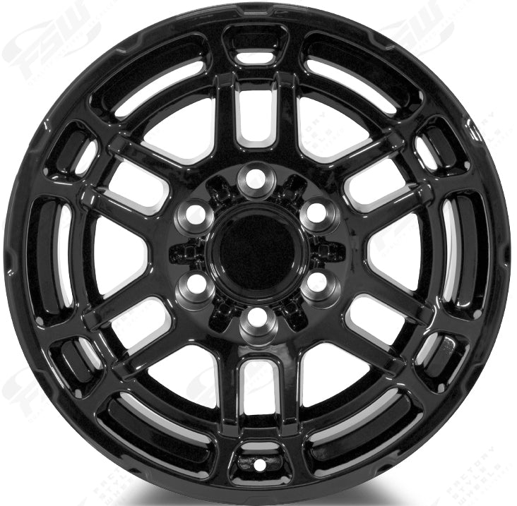 Single 17" TRD Black Matte Wheel For Toyota 4Runner, Tacoma, FJ Cruiser 8 thumbnail image