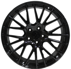 20 Inch Rims Fits Porsche Cayenne Turbo S GTS Base Gloss Black Mesh Spyder Wheels