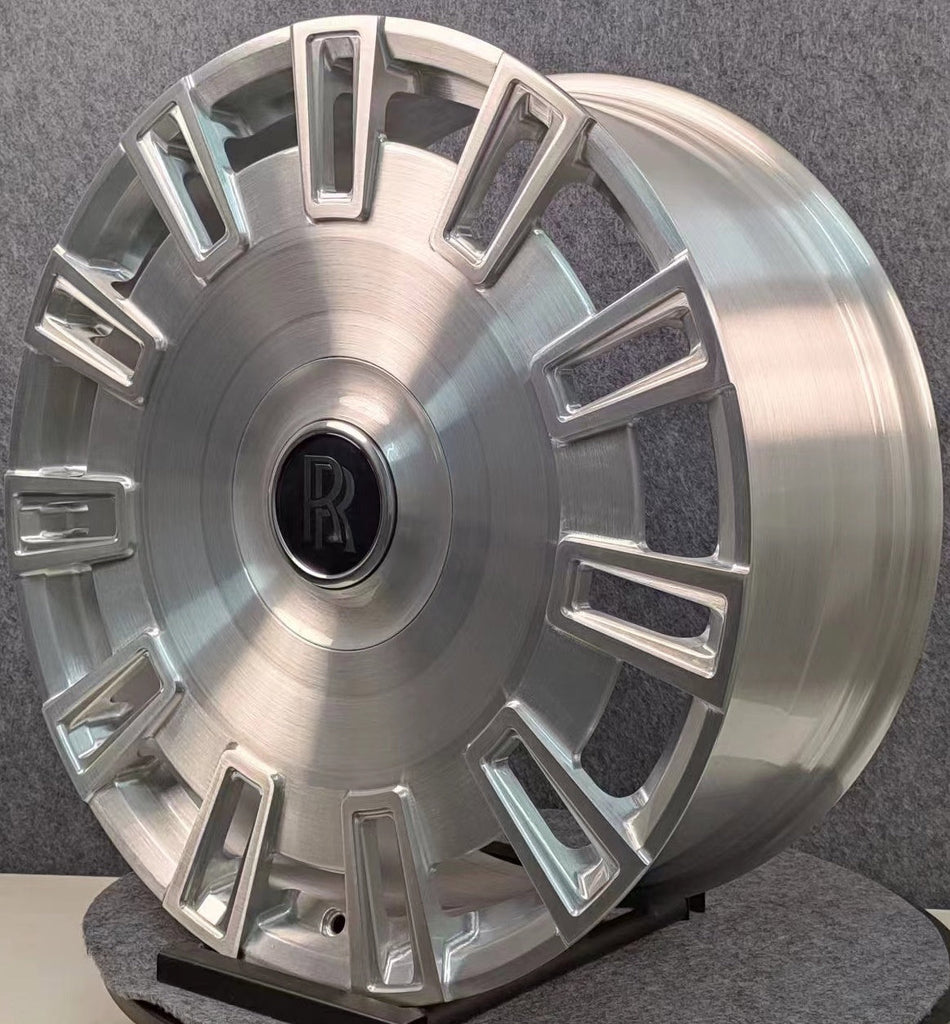 24" INCH ROLLS ROYCE GHOST CULLINAN PHANTOM FORGED BRUSHED WHEELS