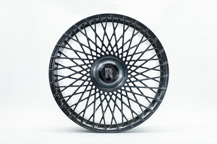 22" INCH ROLLS ROYCE GHOST CULLINAN PHANTOM GUNMETAL STAGGERED WHEELS