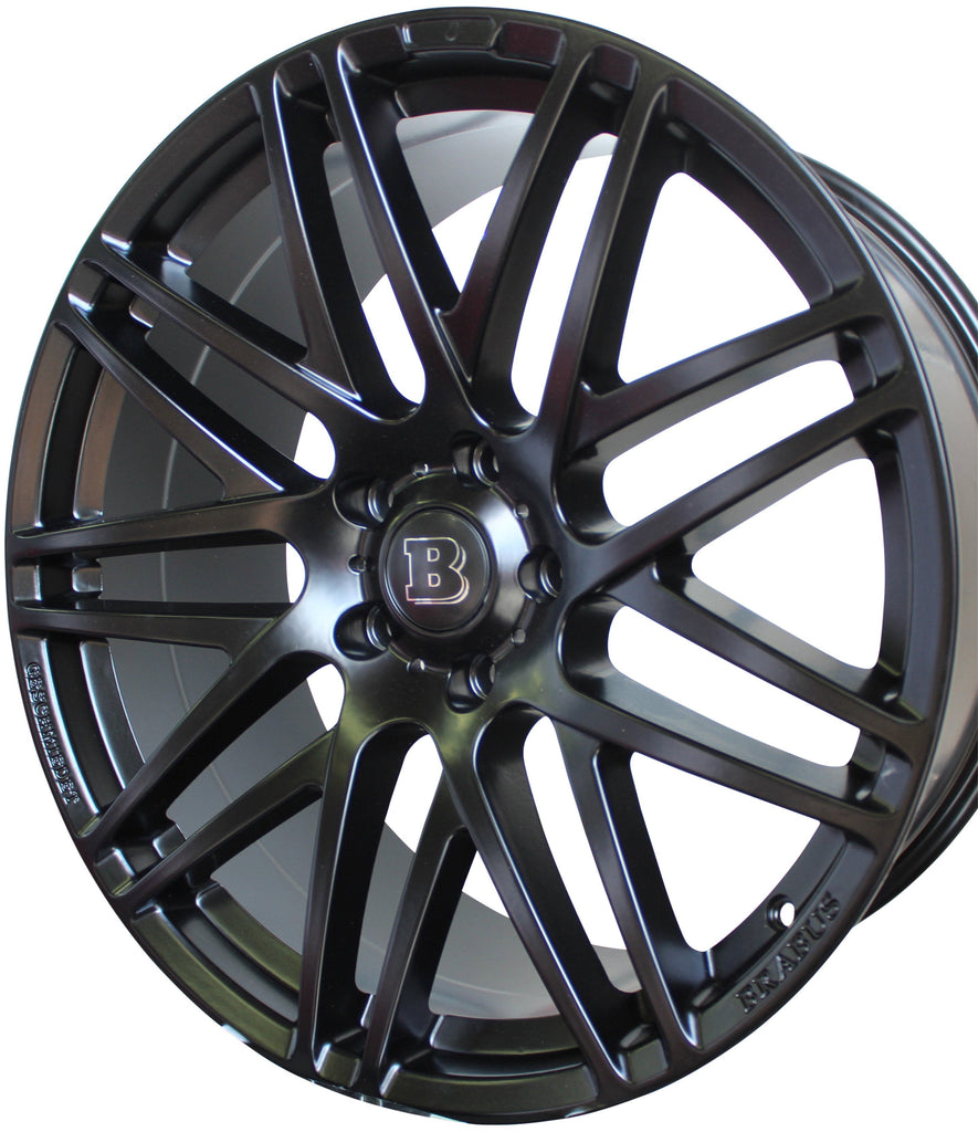 22 Inch Mercedes G Wagon G550 Rims G Class G65 G63 G55 G500 Brabus Style Wheels Matte Black