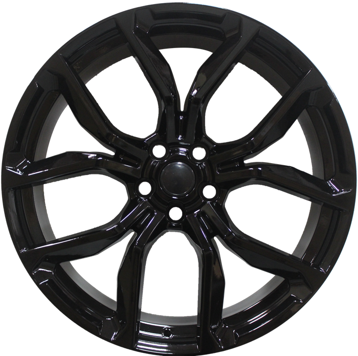 22 Inch Rims fit Range Rover Sport SVR HSE Full Size SVR Style Satin Black Wheels