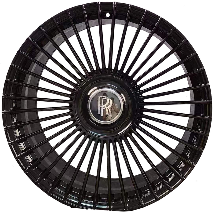 22" INCH ROLLS ROYCE GHOST WRAITH PHANTOM GLOSS BLACK WHEELS
