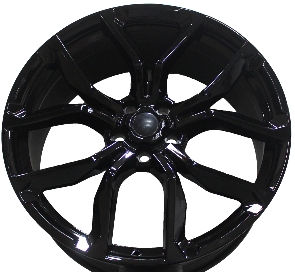 22 Inch Rims fit Range Rover Sport SVR HSE Full Size SVR Style Satin Black Wheels