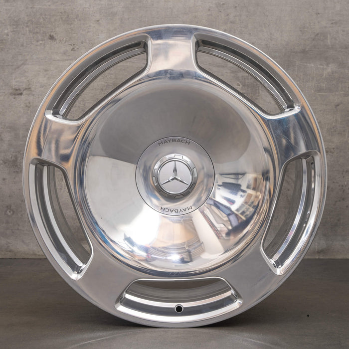 21 Inch Forged Mercedes Staggered Wheels Fit E Class S Class Polished Rims
