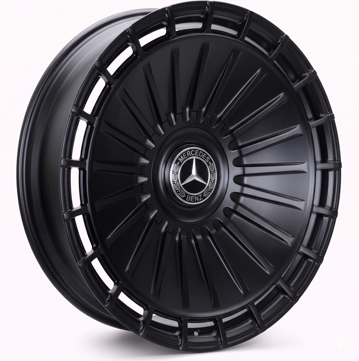 24" Inch Monoblock Forged Mercedes GLE GL GLS Rims Gloss Black Mercedes Wheels