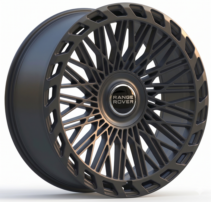 24" Inch Range Rover Rims SV SE HSE Sport Wheels Satin Black Custom Wheels