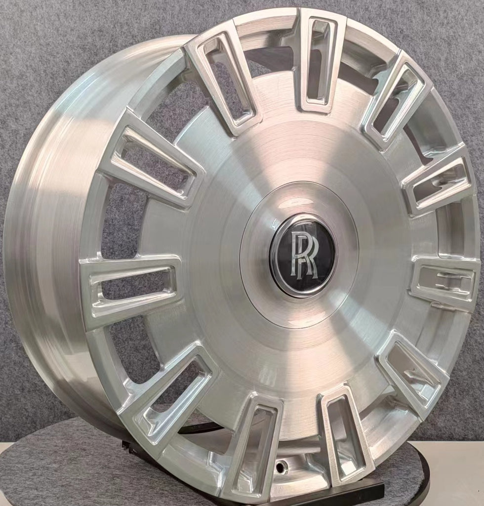 22" INCH ROLLS ROYCE GHOST CULLINAN PHANTOM FORGED BRUSHED CUSTOM WHEELS