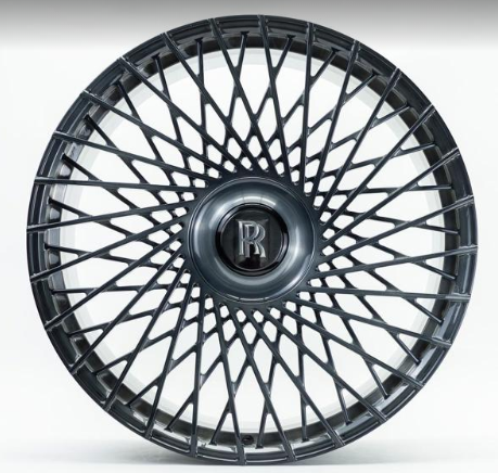 22" INCH ROLLS ROYCE GHOST CULLINAN PHANTOM GUNMETAL STAGGERED WHEELS