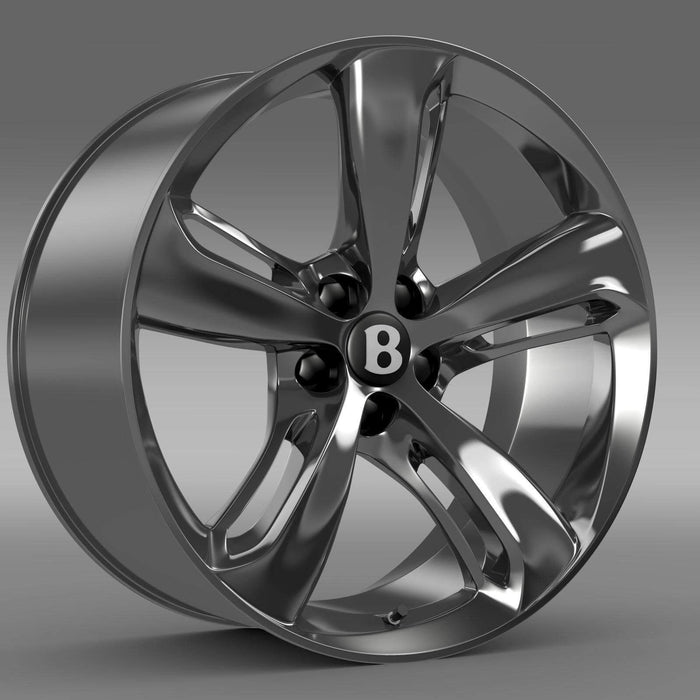 22 Inch Monoblock Forged Rims Bentley Bentayga Polished Wheels