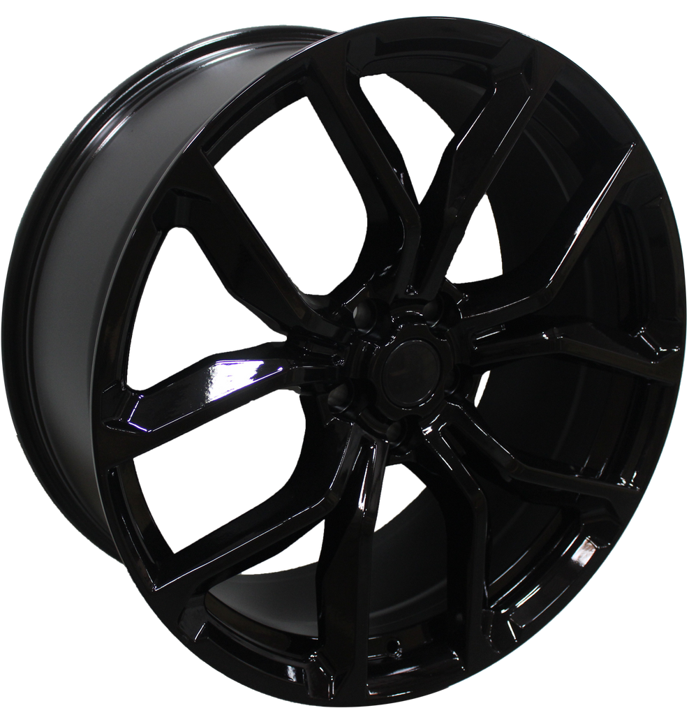22 Inch Rims fit Range Rover Sport SVR HSE Full Size SVR Style Satin Black Wheels