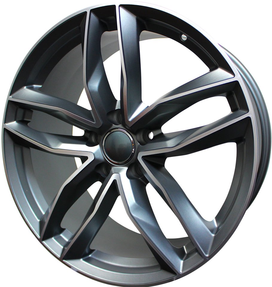 22 Inch Rims Fit Audi A7 A8 S6 S7 S8 RS5 RS6 RS7 RS8 Q5 SQ5 Q7 Gunmetal Machined Wheels