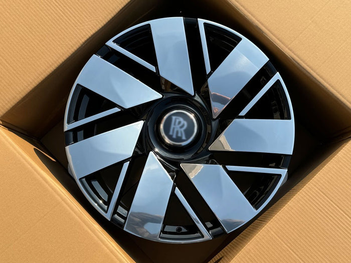 22" Rolls Royce Ghost Cullinan Phantom Forged Black Style Wheels