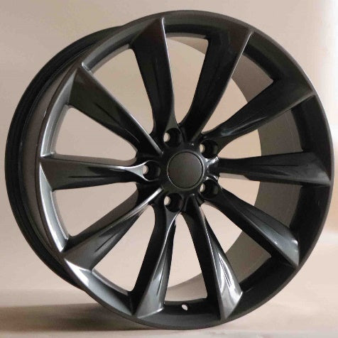 19" INCH TESLA MODEL 3 MODEL Y SATIN BLACK WHEELS