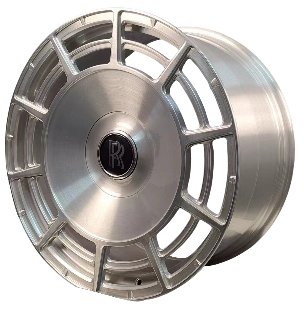 24" Rolls Royce Ghost Cullinan Phantom Forged Silver Brushed Style 22 Wheels & Rims