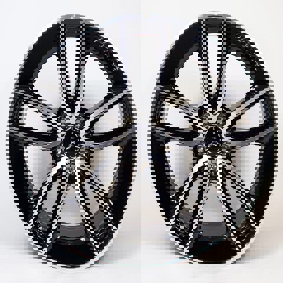 20" Mercedes S600 S500 S550 S63 S400 S450 S350 S Class E Class E53 Staggered Black Machined Wheels