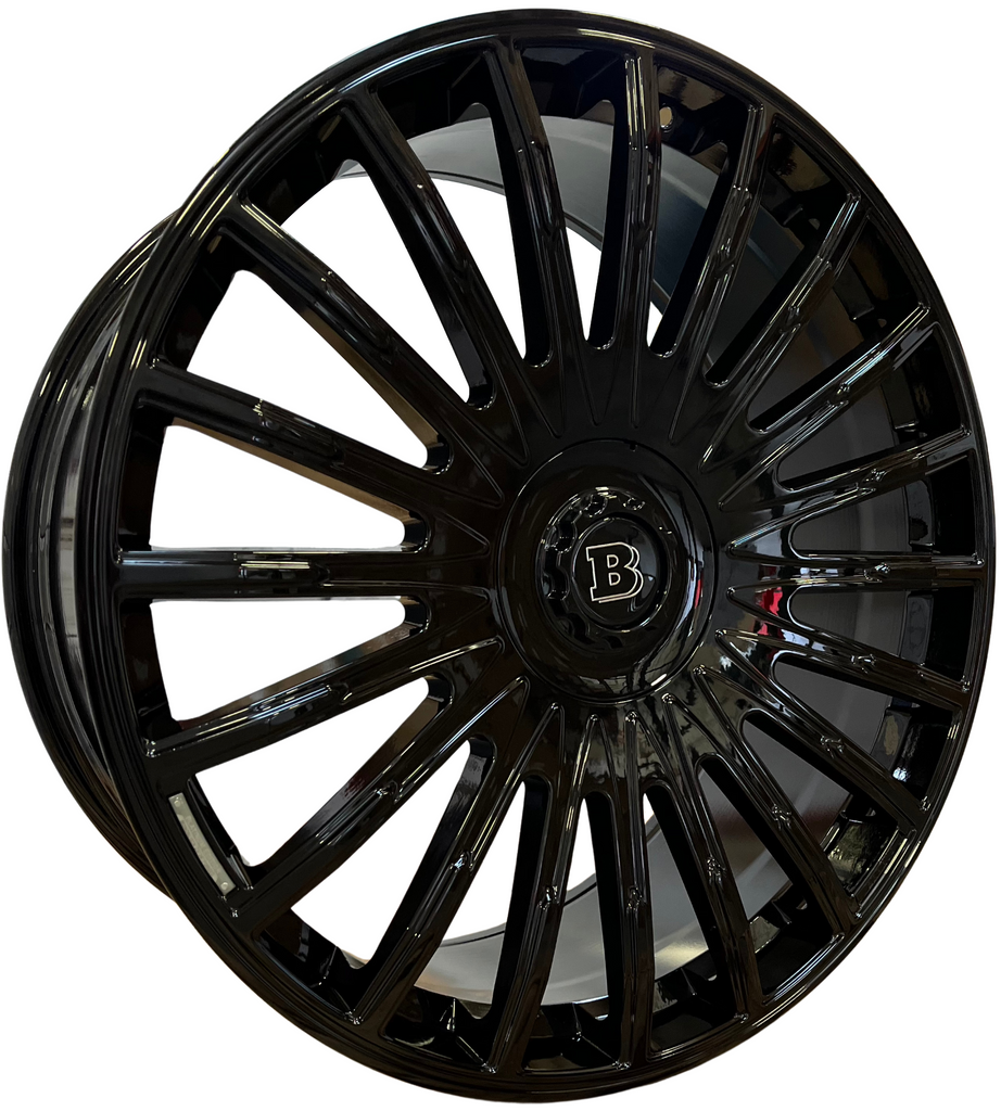 24" Inch Forged Rims Fit Gloss Black Mercedes G Wagon G580 G550 G65 G63 G55 G500 Brabus "PLATINUM" Style Wheels