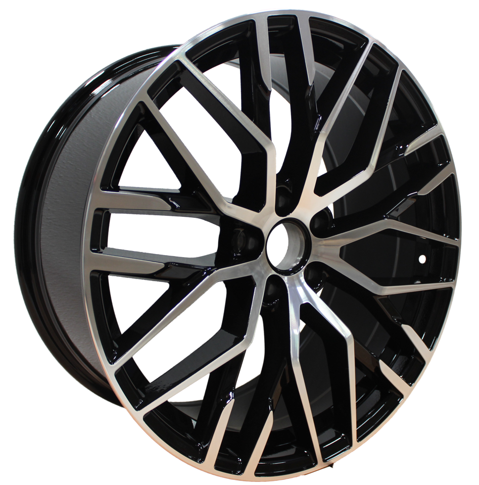 19 Inch Rims Audi S Line R8 Style A4 S4 A5 S5 A6 S6 A7 S7 Q3 Q5 SQ5 Mesh Machined Black Wheels