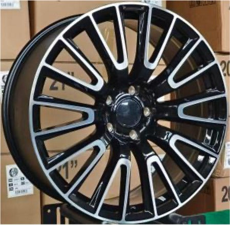 20" Mercedes S-Class E-Class Staggered Matte Black Machined Lip Style 74 Wheels