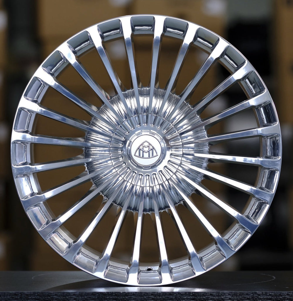 23" Inch Monoblock Forged Polished Rims Fit Mercedes GLS680 Maybach GLS600 GLS580 GLS550 500 450 GLE Wheels