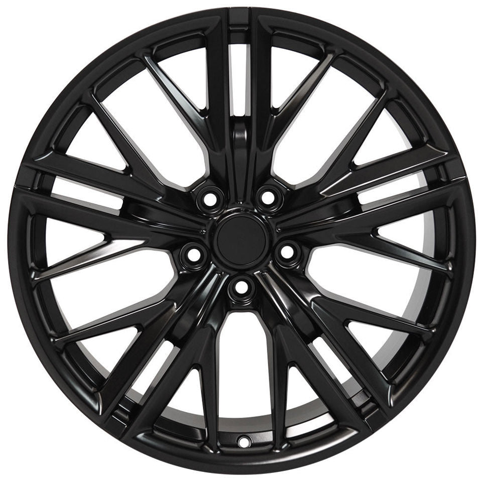 20 INCH CHEVY CAMARO ZL1 SS RS Z28 LT RIMS STAGGERED BLACK WHEELS
