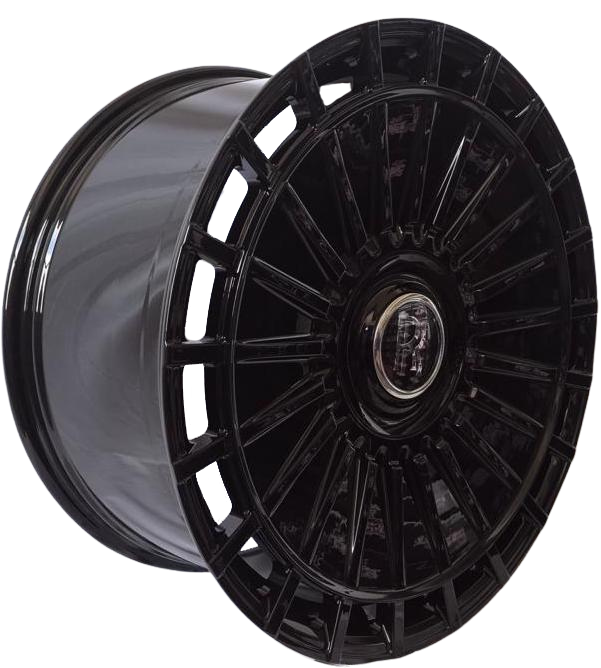 24" Rolls Royce Ghost Wraith Phantom Forged Staggered Gloss Black Wheels & Rims