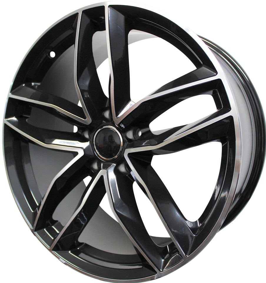17 inch Audi A7 A6 A5 A4 S7 S6 S5 S4 Rims Q5 S Line SQ5 RS Black Machined Face Wheels