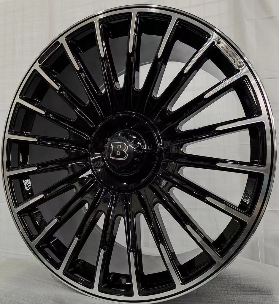 24 Inch Rims Fit Mercedes G Wagon G580 G550 G65 G63 G55 G500 Brabus "PLATINUM" Style Wheels