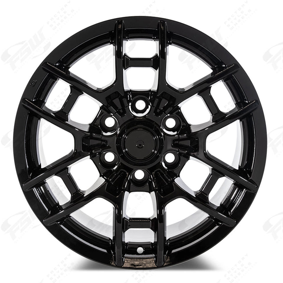 18 Inch Toyota TRD PRO Style Gloss Black Rims Fits 4Runner FJ Cruiser Tacoma Style Wheels