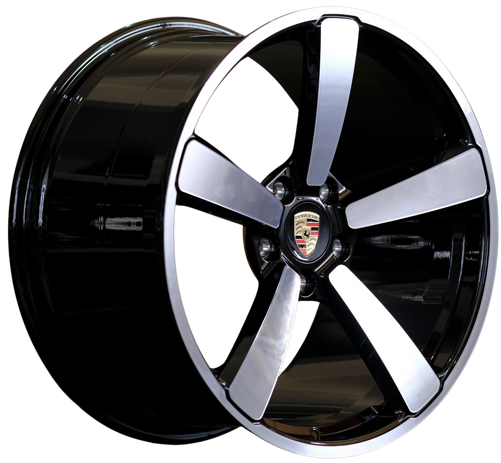 20" Front / 21" Rear Rims Porsche 911 Carrera GT GTS Turbo S Base Forged Machined Face Wheels