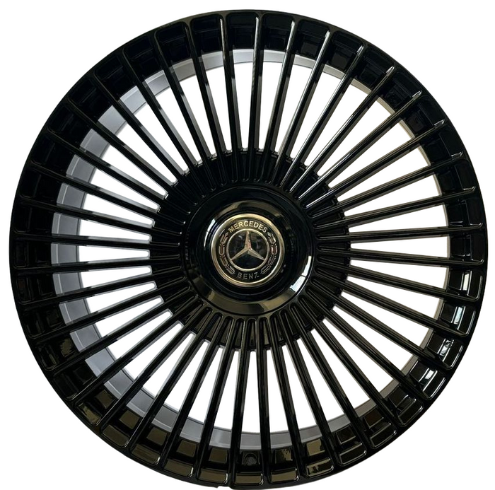 24 Inch Rims Fit Mercedes G Wagon G550 G65 G63 G55 G500 Brabus "PLATINUM EDITION" Style Gloss Black Wheels