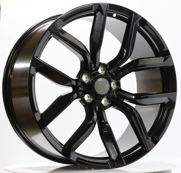 24 Inch Rims fit Range Rover Sport SVR HSE Full Size SVR Style Satin Black Wheels