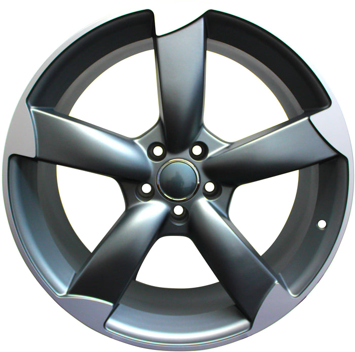 19” inch Audi A7 A6 A5 A4 S7 S6 S5 S4 Rims Q5 S Line SQ5 RS Black Machined Tips Wheels