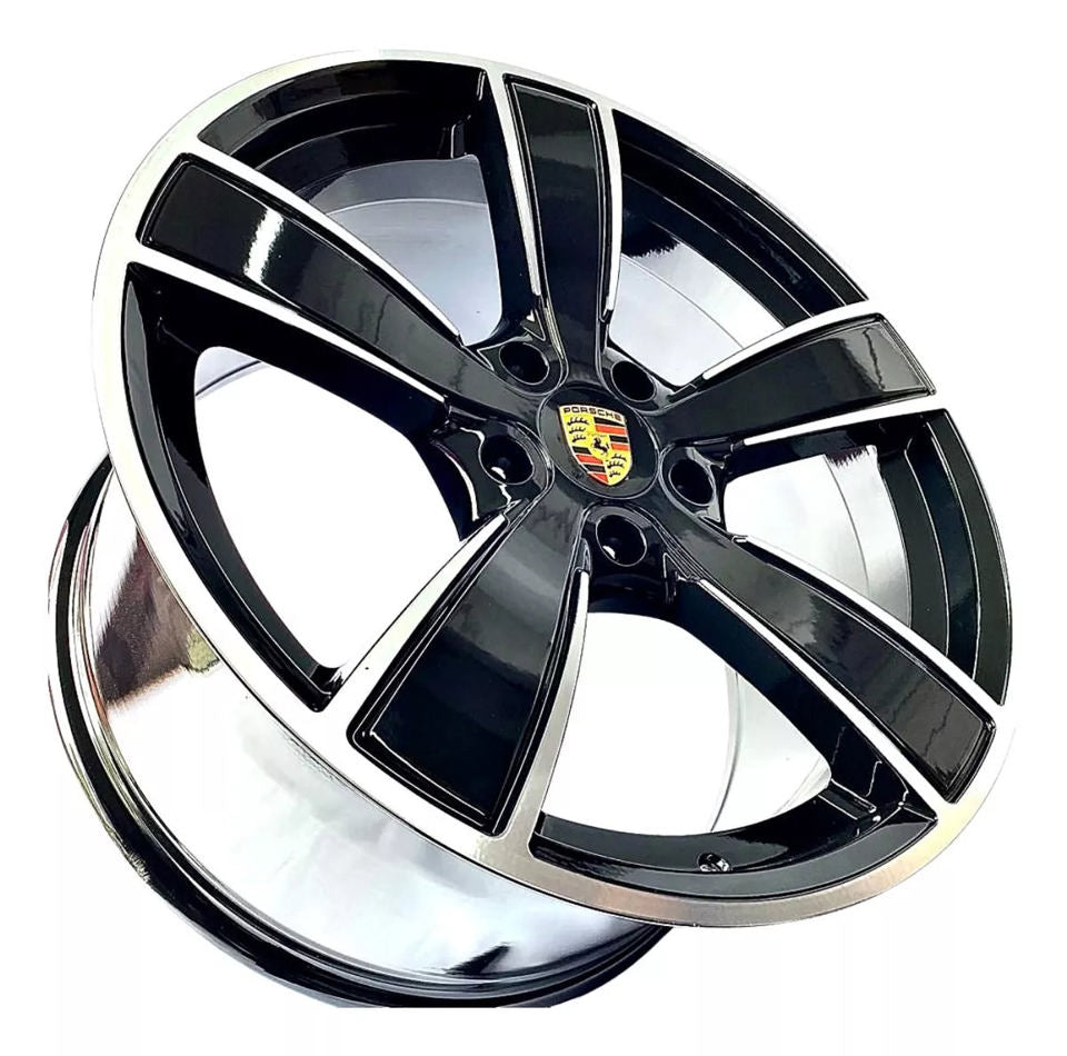 22 Inch Staggered Rims Fits Porsche Cayenne Rims Base S GTS Turbo Wheels