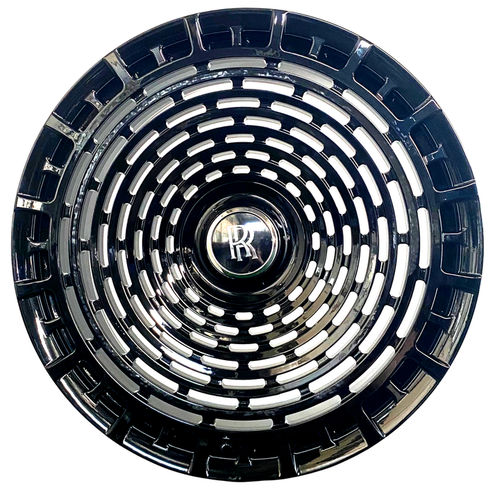 24" INCH ROLLS ROYCE GHOST CULLINAN PHANTOM FORGED BLACK WHEELS