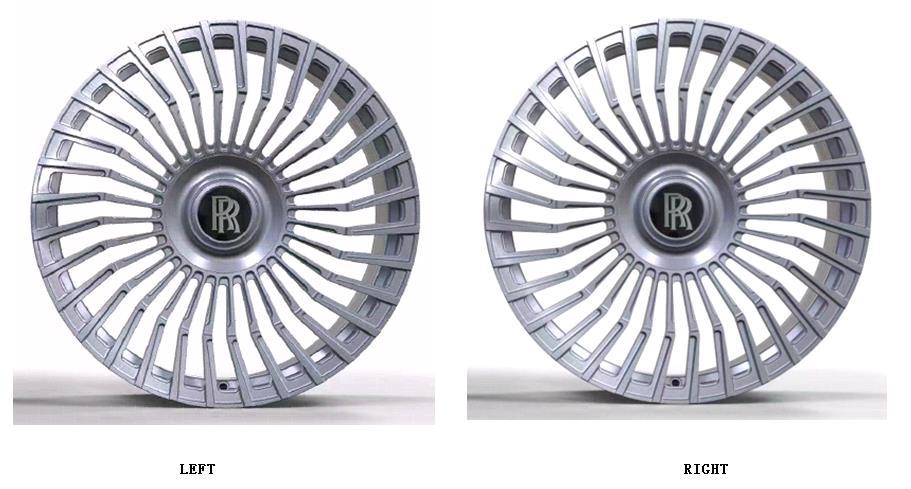 24" Rolls Royce Ghost Wraith Phantom Forged Silver Brushed Style 18 Wheels