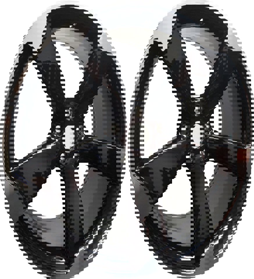18 Inch Audi Rims A3 A4 A5 A6 A7 A8 S3 S4 S5 S6 S7 S8 RS5 RS6 RS7 Black Machined Tips Wheels