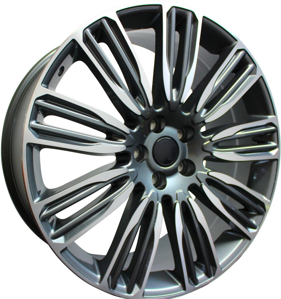 22 Inch Rims Range Rover Autobiography Sport LR3 LR4 & HSE Wheels Gunmetal Machined Face