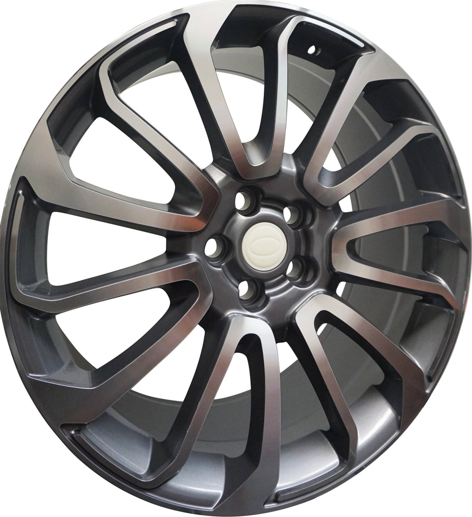 22 Inch Rims Range Rover Autobiography Style Sport LR3 LR4 & HSE Wheels Gun Metal Machined Face